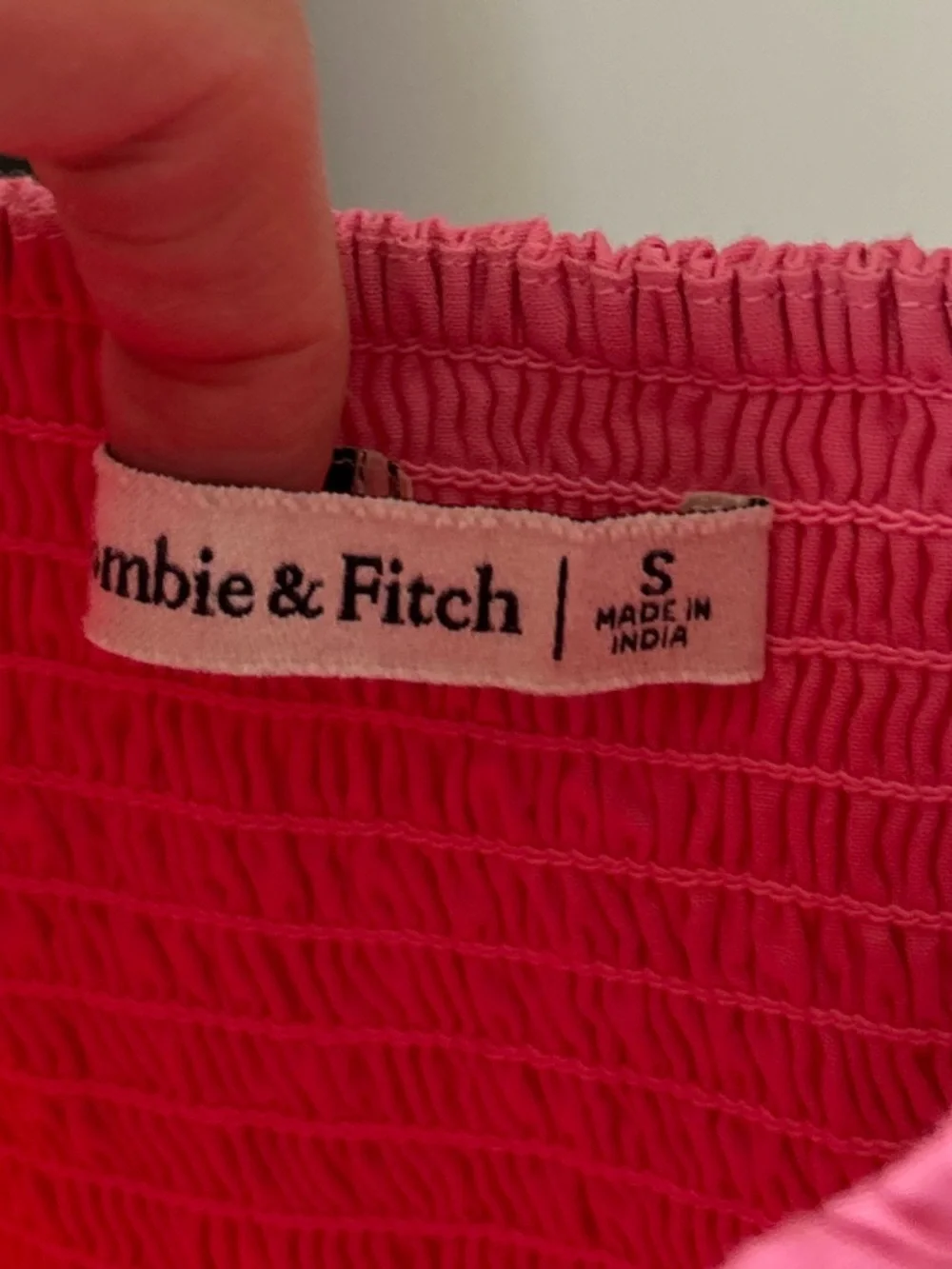 Abercrombie & Fitch Tiered Maxi Dress Pink Small